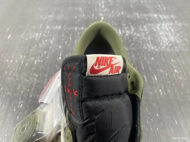 Cheap Husky DM7866-002 'BLACK SP JORDAN 1 SCOTT LOW OG OLIVE' X AIR TRAVIS 0417